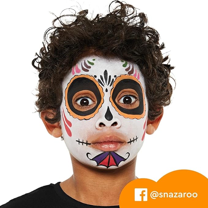 Snazaroo Face Paint Mini Starter Kit, 14 Piece Set, 6 Colors