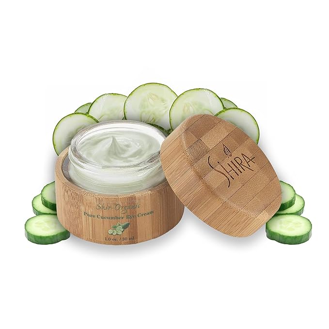 Shira Shir-Organic Pure Cucumber Eye Cream For Dark Circles Eye Puffiness Wrinkles Instant Hydration Anti Aging Eye Cream for All Skin Type (30 ML)