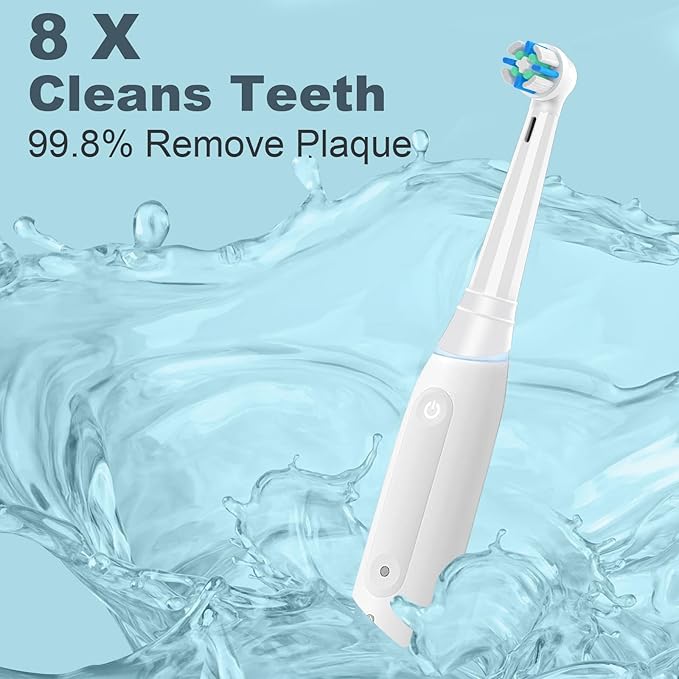 12 Count IO Replacement Heads Compatible with Oral B IO 2/3/4/5/6/7/8/9/10 Series Electric Toothbrushes, Medium Softness Brush Heads Compatible with Oral B iO for Teeth and Gums Care (White)