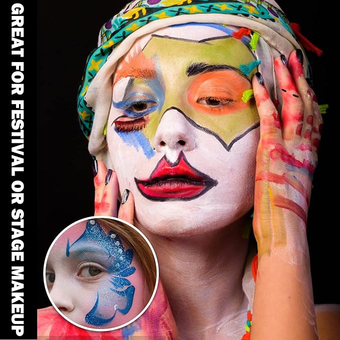CAHIUYOA Blue Eye Black Stick for Sports,Professional Eyeblack Sports Football Baseball Softball Blue Eye Black Face Body Paint Stick Makeup