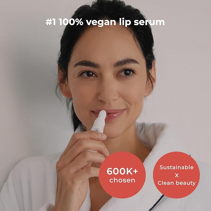 INNA ORGANIC Tinted Lip Serum, Moisturizing, Healing, Light Rosy color, 100% vegan, EWG & COSMOS Certified| also suitable for 10-15, kids | Rose Geranium Essential Oils Infused | Luxury Clean Beauty