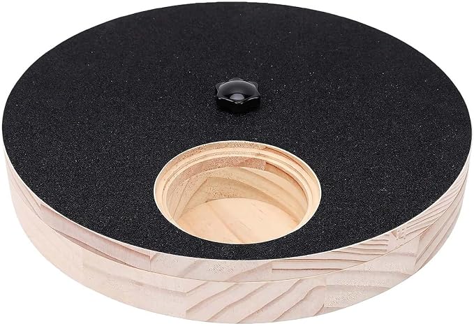 Wooden Rotating Dog Nail Scratch Board with Treat Dispenser