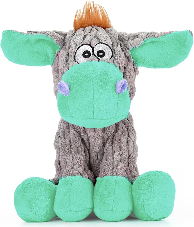 loncoldy Dog Toys, Interactive Dog Squeaky Toys, Tough Crinkle Stuffed Animal Chew Toy for Medium, Small, Puppy Breeds, Plush Toy to Keep Them Busy, Pet Toys for Dogs