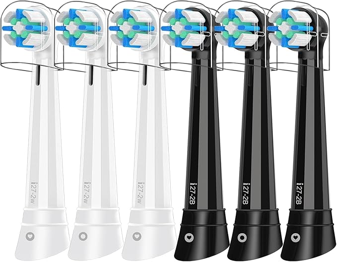 iO Replacement Heads Compatible with Oral B iO 3 4 5 6 7 8 9 10 Series Electric Toothbrush,IO Toothbrush Heads Compatible with Oral B iO,Medium-Hard bristles Care for Your Teeth