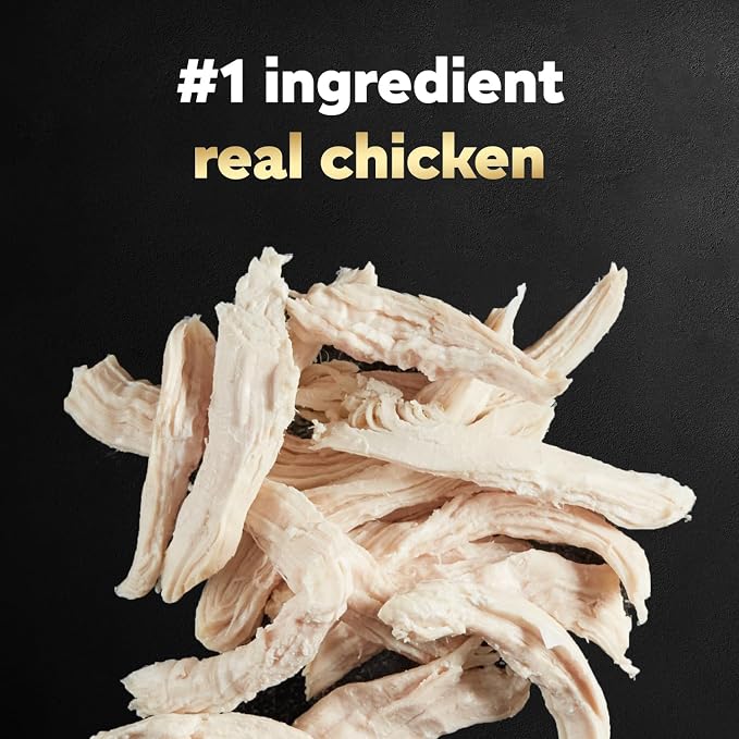 Cesar Simply Crafted Dog Food Toppers Variety, 1.3 oz, 8 Count, 2-Pack | Real chicken #1 ingredient, 5 key ingredients or less, slow-cooked, mix with dry food or serve alone, single-serve tubs