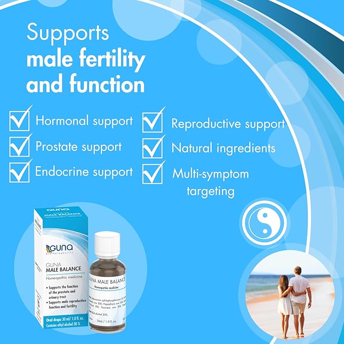 Guna Male Balance Homeopathic Prostate Support, Urinary Tract Support - 1 Ounce