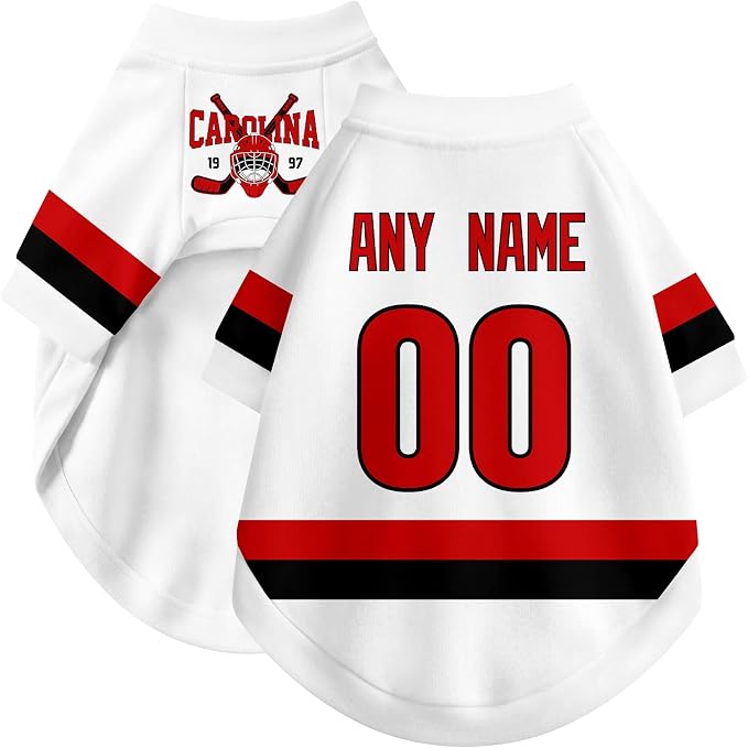 Carolina Dog Clothes Personalized Pet T Shirt for Dogs Gift | Custom Name Number Jersey Style Pet Shirt for Dog