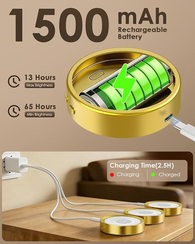 Picture Lights for Wall, Rechargeable Battery Magnetic Wall Lights with 3 Color Temps and 12 RGB, Picture Light with Remote, Dimmable and Timer, Decor Light for Painting/Frame/Art Display