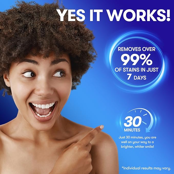 MySmile Teeth Whitening Strips, Hydroxyapatite-Infuse White Strips, Non-Sensitive Teeth Whitening with Soothing Natural Ingredients, Enamel-Safe, Residue-Free, Non-Slip, 21 Treatments Kit