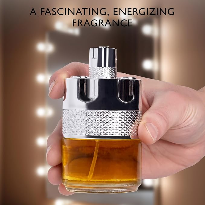 Azura Noir for Men Eau De Parfum - Woody Spicy Fragrance - Long-Lasting Cologne Choice For Daily Wear - Top Notes of Lemon, Nigerien Ginger, Refreshing Mint & Lavender - Elegant 100ml Bottle