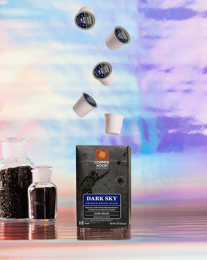 Copper Moon Single Serve Coffee Pods for Keurig K-Cup Brewers, Dark Roast, Dark Sky Blend, 36 Count