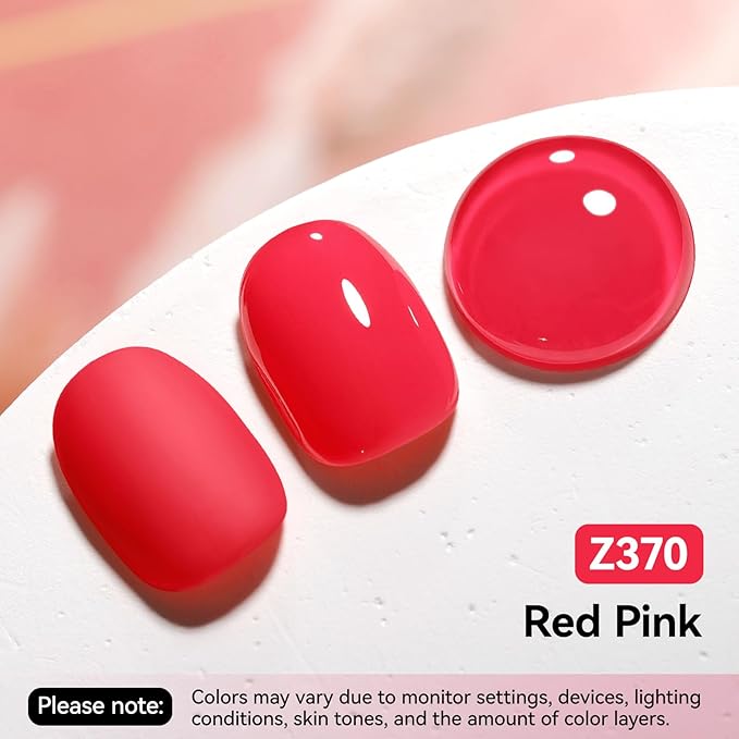 Nail Polish Red Pink Fast Dry Classic Regular Nail Polish, 15-Toxic Free Vegan Enrich with Castor Oil, Salon Quality, Streak-free, Home DIY Salon Travel Manicure Gift for Girls Women