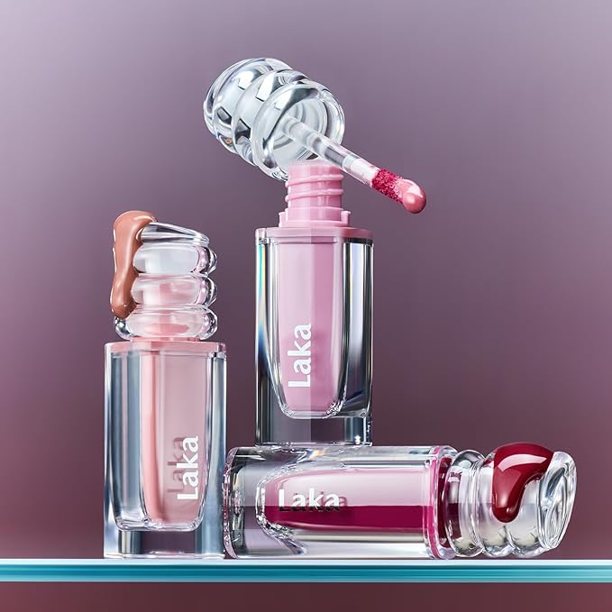 Laka Maxi Glayer Tint 3.8g/0.13oz., Glass Layer of Gloss, Ultra Glow & Vivid Layerable Pigments, High Shine Lip Oil, K-Beauty (#603 Bibi)
