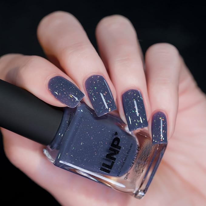 ILNP Starlight - Stormy Indigo Flakie Shimmer Nail Polish