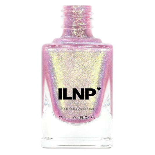 ILNP Opal Sunset - Opalescent Pink Holographic Jelly Nail Polish