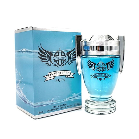 A CENTER Invincible Aqua Cologne for Men/Eau de Parfum Natural Spray 3.4 Fl Oz Perfume for Men Suitable for All Skin Type Fragrance Daily Used