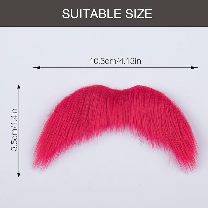 Fake Mustache for Men Classic Halloween Self Adhesive Fake Beard Novelty Stick On Fake Mustaches