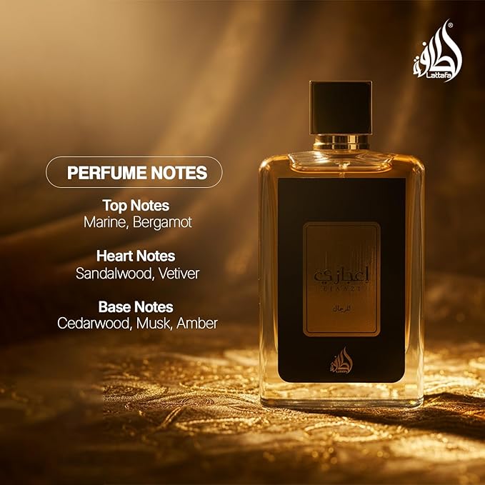 Lattafa Ejaazi for Men Eau de Parfum Spray, 3.4 Ounce
