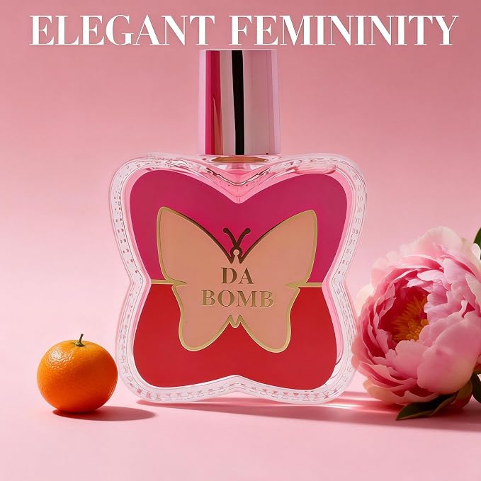 A CENTER Da Bomb Women's Eau de Parfum | 3.3 Fl Oz Sweet Floral Amber Cologne | Vanilla Fruity Scent Gift for Her