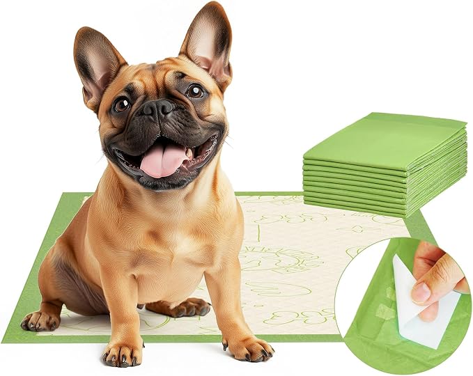 Gardner Pet Pee Pads for Dogs 19"X30" with Adhesive 10 Count, Large Disposable Dog Pee Pads, Non-Slip Puppy Training Pads for Crate/Cage/Carrier
