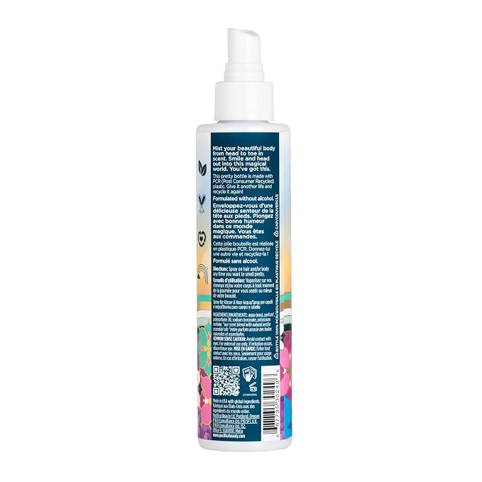 Pacifica Beauty Himalayan Patchouli Berry Hair & Body Mist, Fragrance, Perfume Body Spray, Grapefruit, Sweet Gourmand, Vegan, 6 fl oz (1 Count)