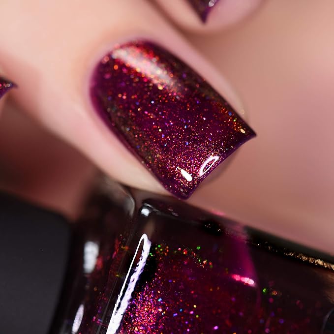 ILNP Royalty - Deep Claret Holographic Nail Polish