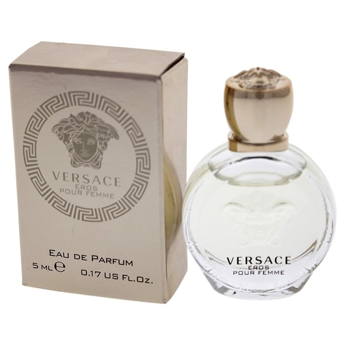 Versace Eros Pour Femme, 0.17 Ounce | Eau de Parfum | Pack of 2