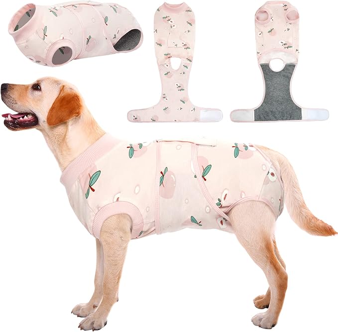 Kuoser Recovery Suit for Dogs Cats, Soft Dog Surgery Suit Female Male Spay | Professional Dog Onesie for Surgery, Substitute E-Collar & Cone, Prevent Licking Dog surgical suit Pet Neuter Suit