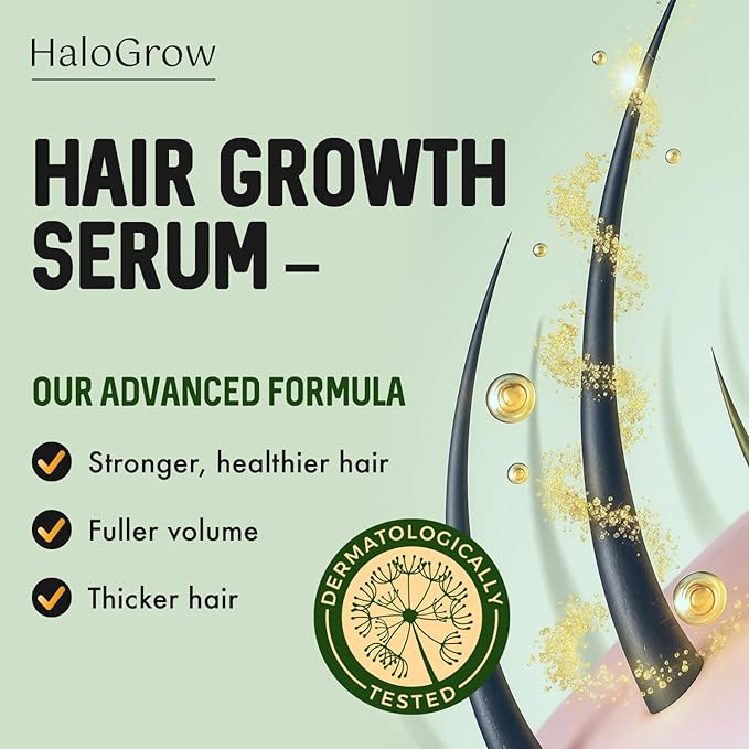 Hair Growth Serum Spray for Women & Men – Biotin & Caffeine Hair Loss Treatment, Anti-Thinning Hair Regrowth Oil, Advanced Thickening Formula (3 pack)