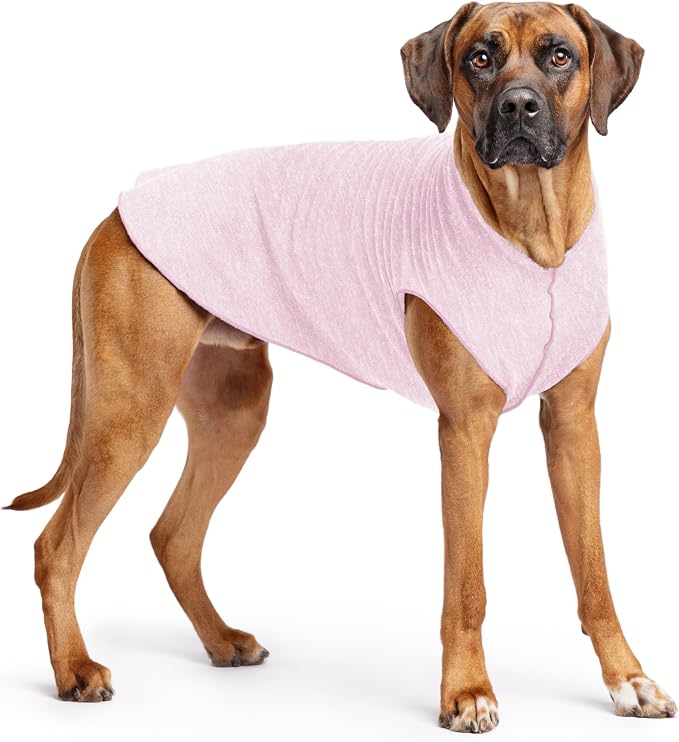 Goldpaw Dog Sun Shirt with UV Protection - Lightweight, Cooling Sun Protection Clothing for Dogs - Reduce Heat Absorption - Pet Clothes Made in the USA - Machine Washable - Size 26 - Pink Lemonade