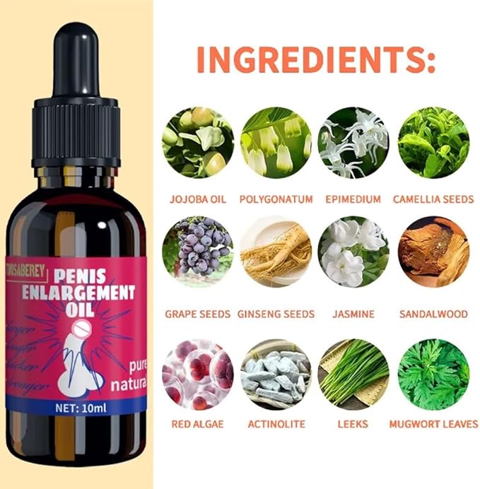 Enlargement Oil for Men's Massage Essential Oil for Male Enhancement