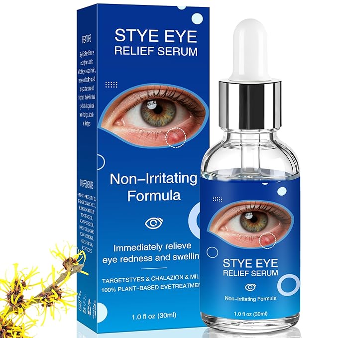 Thrihood Eye Serum - Plant-Based Formula with Helichrysum & Witch Hazel for Eyelid Comfort, 1 Fl Oz