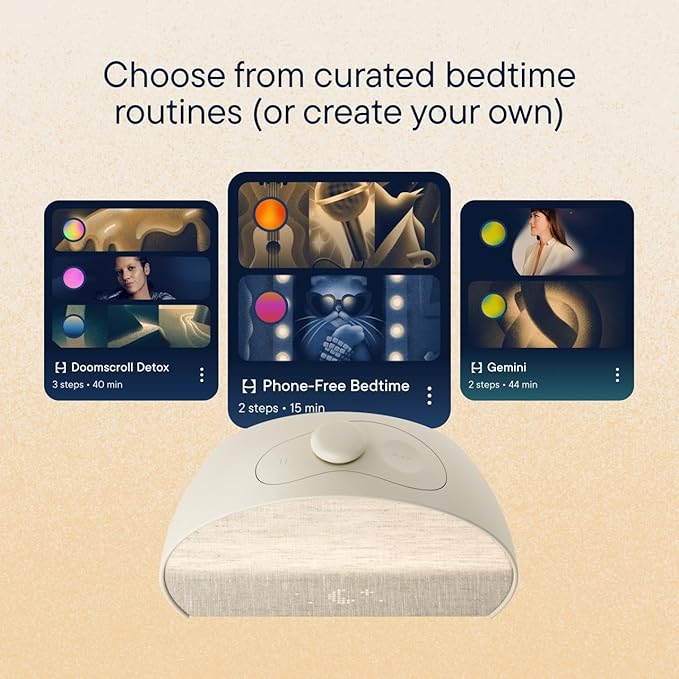 Hatch Restore 3 Sunrise Alarm Clock, Sound Machine, Smart Light (Greige) - White Noise, Screen-Free Sleep Routine