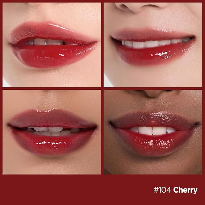Laka Fruity Glam Lip Tint MinI Duo #104 Cherry, #120 Caffeine Rose