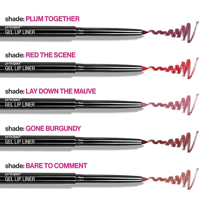wet n wild Lip Liner, Plum Together, Matte | Retractable | Gel Formula | Pencil Format | Pack of 2