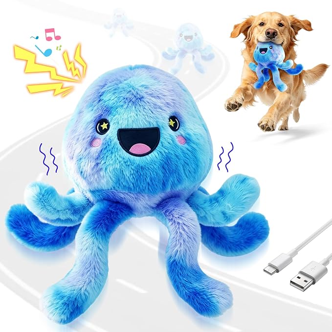 Fuufome Interactive Automatic Jumping Dog Toy for Small, Medium & Breeds to Keep Them Busy