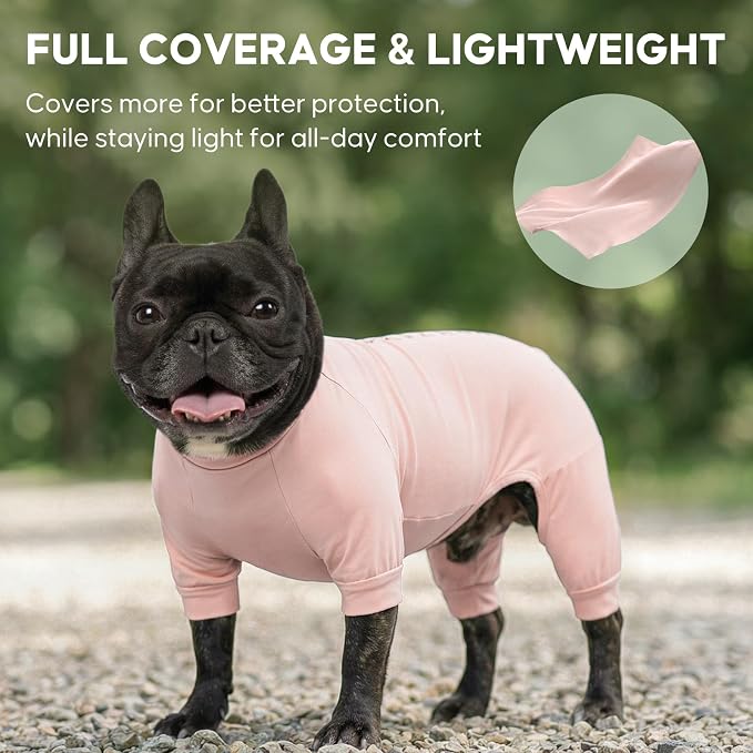 KYEESE UPF50+ Dog Sun Shirt for Small Dogs Cooling Onesie for UV Protection | Cooling Breathable Fabric, Reflective Design, Shedding Control, Skin-Friendly for Sensitive Dogs, Easy On/Off, Quick Dry