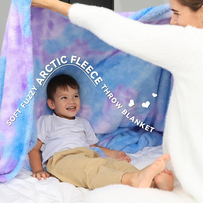 MUGD Blankets Fuzzy Soft Fleece Throw Blanket Cozy Soft Warm Throw Blanket for Bed
