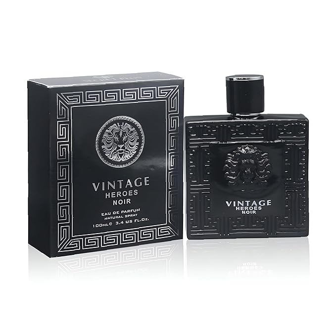 A CENTER Vintage Heroes Noir Cologne for Men/Eau de Parfum Natural Spray 3.4 Fl Oz Perfume Suitable for All Skin Type Men Fragrance Daily Used