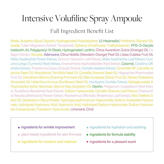 d'alba Piedmont Intensive Vegan Volufiline Spray Ampoule, Milky Spray Serum, Skin Firming, Premium Elasticity Care Treatment, 50,000ppm Volufiline Ampoule (1.69 fl.oz)