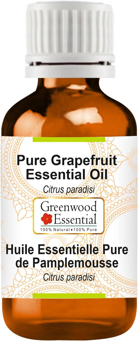 Greenwood Essential Pure Grapefruit Essential Oil (Citrus paradisi) Steam Distilled 10ml (0.33 oz)