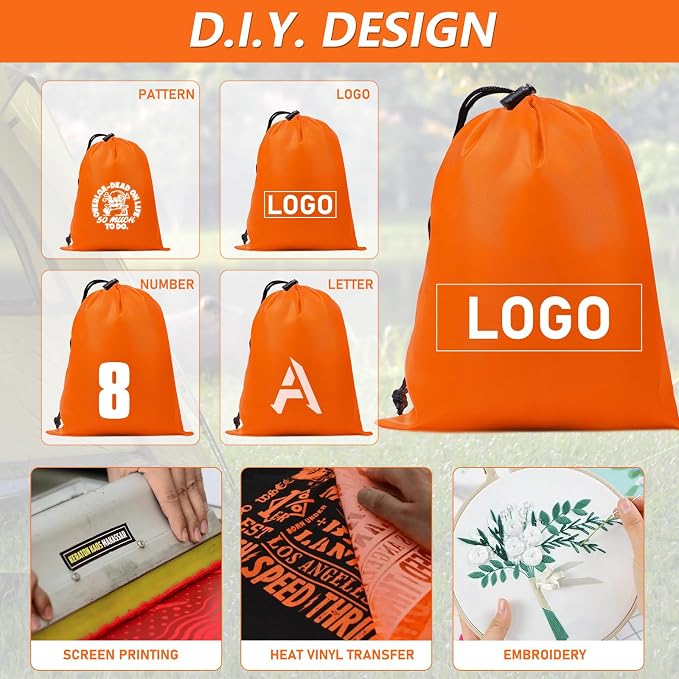 iMucci Upgrade Drawstring Bag Sack Nylon Bag Ditty Bag for Gym Traveling, Hiking, Yoga, Shopping