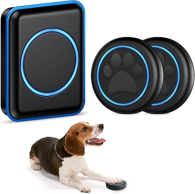 FullHouse Dog Doorbell for Potty Wireless Doggy Bell Training to Go Outside | Waterproof Touch-Sensitive Button, for Puppy Doggie Pets, Over 1000 feet Range