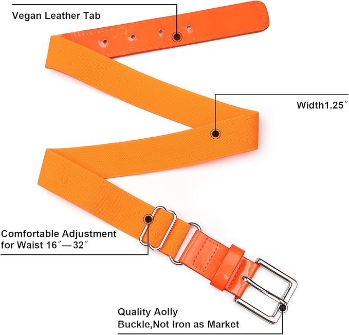 UnFader Baseball Socks and Belts Combo for Youth and Adult, Elastic Softball 2 Pair Socks and 1 Belts
