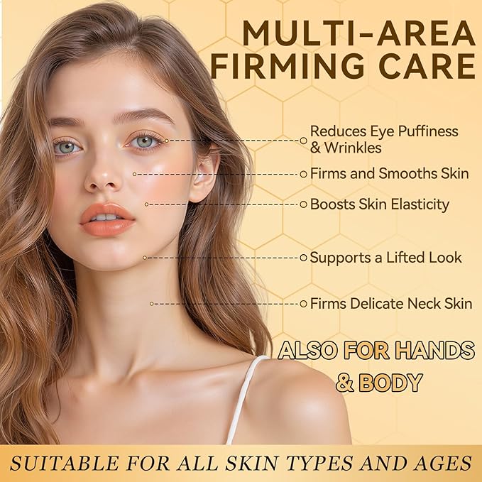 Bee Venom Firming Serum Stick, 2Pcs Bee Venom Cream, Multi Purpose Anti Wrinkle Face Cream for Deep Wrinkle Repair, Firming, Hydrating and Lifting, Suitable For All Skin Types