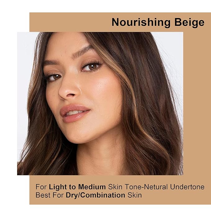 FV Dewy Liquid Foundation, Hydrating Smooth Formula & Lightweight, Longwear Medium-Full Coverage with Natural Finish, Waterproof Foundation for Dry/Combination Skin, 30g, Nourishing Beige