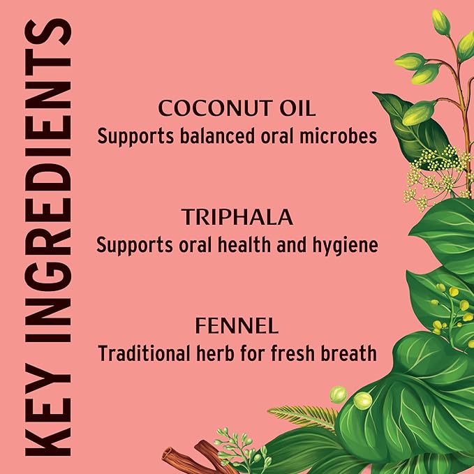 Banyan Botanicals Cinnamon Daily Swish – Organic Ayurvedic Pulling Oil with Coconut Oil – Mouthwash for Fresh Breath and Sparkling Oral Health* – 24 oz – Non GMO Sustainably Sourced Vegan