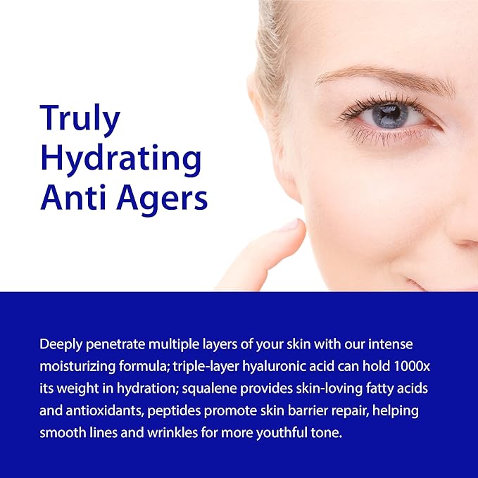 Dr. Denese SkinScience Firming Facial Collagen Eye Cream 0.5oz – Collagen, Hyaluronic Acid & Peptides for Smoother Under Eye Skin – Reduces Look of Puffiness, Dark Circles & Fine Lines – Travel Size