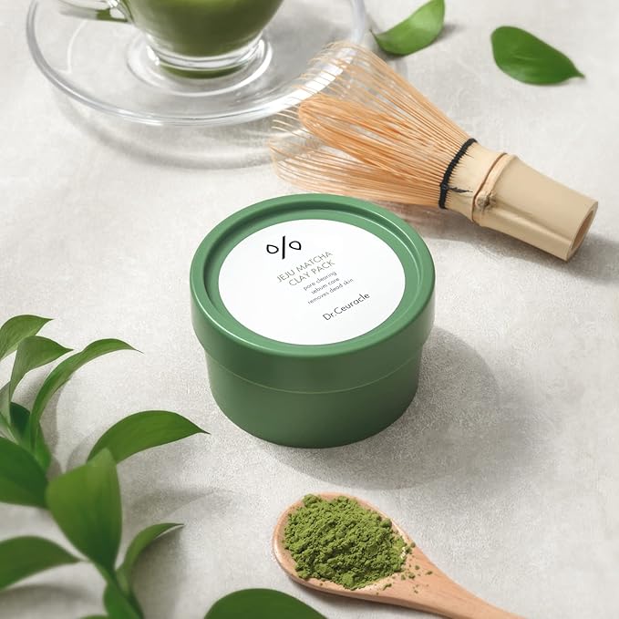 leegeehaam Dr.Ceuracle Jeju Matcha Clay Pack - Wash-Off Type Clay Facial Mask Pack for Cleansing Pore and Detoxifying Dull Skin, Korean Skincare for Stocking Stuffers (115g / 4.05 oz)