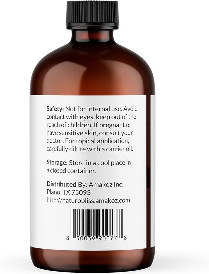 NaturoBliss Clove Essential Oil 4 oz – 100% Pure Clove Bud Oil for Aromatherapy, Diffuser & Humidifier Use, Warm Spicy Scent for Home Fragrance, Large Amber Glass Bottle